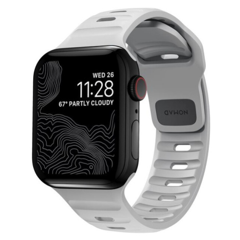 Nomad Sport Strap M/L řemínek pro Apple Watch Ultra 49/45/44/42 mm světle šedý