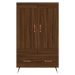 vidaXL Skříň highboard hnědý dub 69,5 x 31 x 115 cm kompozitní dřevo