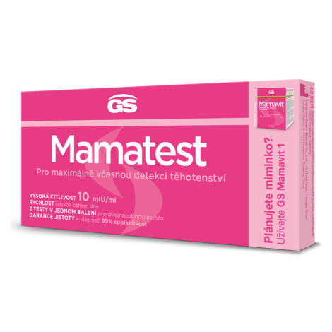 GS Mamatest Těhotenský test 2ks Green Swan