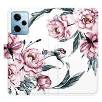 iSaprio flip pouzdro Pink Flowers pro Xiaomi Redmi Note 12 Pro 5G / Poco X5 Pro 5G