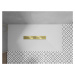 MEXEN/S Toro obdélníková sprchová vanička SMC 160 x 90, bílá, mřížka zlatá 43109016-G
