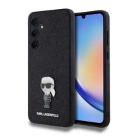 Karl Lagerfeld obal na Samsung Galaxy A35 5G Glitter Flakes Ikonik Černý