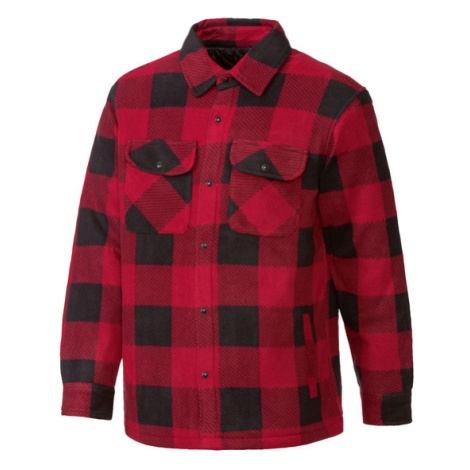 PARKSIDE® Pánský flanelový overshirt (adult#male#ne, S (44/46), červená)