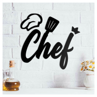 Dřevěný nápis na zeď do kuchyně - Chef