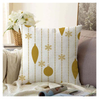 Vánoční žinylkový povlak na polštář Minimalist Cushion Covers Christmas Ornaments, 55 x 55 cm