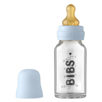 BIBS Láhev skleněná Baby Bottle 110 ml, Baby Blue