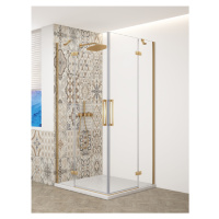 GELCO TRINITY GOLD obdélníkový kout 900x1100 rohový vstup, čiré sklo, GT2290-11C-G GT2290-11C-G