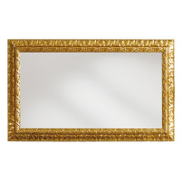 Estila Luxusní barokní zrcadlo Clasica s bohatě zdobeným zlatým rámem obdélníkového tvaru 148cm