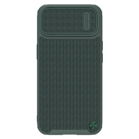 Nillkin Textured S Case iPhone 14 Pro Max pancéřované pouzdro s krytem fotoaparátu tmavě zelené