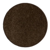 Kusový koberec Eton hnědý kruh