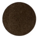 Kusový koberec Eton hnědý kruh