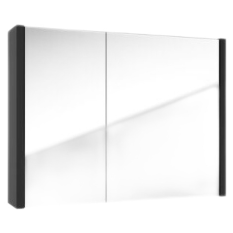 Zrcadlová skříňka SAT Delano 80x60 cm lamino černá DELANOG80C