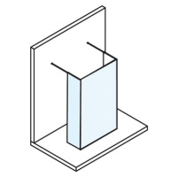 Boční zástěna ke sprchovým dveřím 88 cm Polysan Modular MS110B