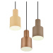 Trio Lighting Závěsné světlo Agudo, multicolor, 3 zdroje, rondel