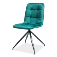 Jídelní židle TIXU 1 zelená/černá