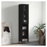 vidaXL Skříň highboard černá 34,5 x 34 x 180 cm kompozitní dřevo