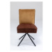 KARE Design Hnědá čalouněná jídelní židle Chelsea