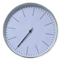 Foxter 1228 Nástěnné hodiny 30 cm stříbrné