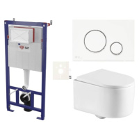 Závěsný wc set do lehkých stěn / předstěnová SAT SIKOSSREX7270K