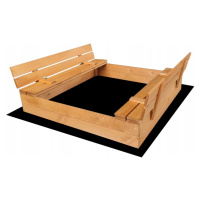ELIS DESIGN Pískoviště dřevěné s krytem/lavičkami předvrtané impregnované premium varianta: impr