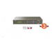 Tenda TEG1116P-16-150W - PoE AT Switch 135Watt, 16xRJ45 Switch s 16x 10/100/1000 Mbps PoE, Fanle