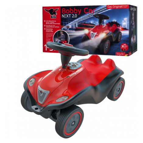 BIG Bobby Car Next 2.0 červené odrážedlo + LED světla