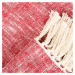 Pléd | NORI | bavlna s fuchsiovým vzorem | 130x170 cm | 876610 Homla