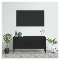 vidaXL TV skříňka černá 105 x 35 x 50 cm ocel