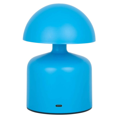 Modrá stolní lampa s kovovým stínidlem (výška 15 cm) Impetu – Leitmotiv
