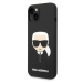 Karl Lagerfeld MagSafe kryt Liquid Silicone Karl Head iPhone 14 Plus černý