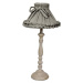 Stolní lampa Antic Line Romance Grey, výška 78 cm