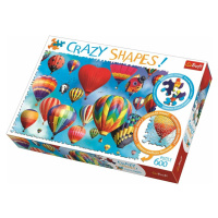 Trefl Puzzle Barevné balony / 600 dílků Crazy Shapes - Supco