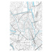 Mapa Ghent white, (26.7 x 40 cm)