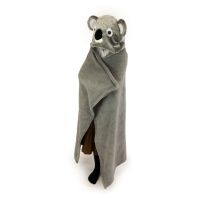 COZY NOXXIEZ - BL811 Koala - hřejivá deka s kapucí se zvířátkem a tlapkovými kapsami