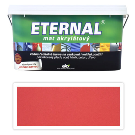 ETERNAL Mat akrylátový - vodou ředitelná barva 5 l Červená jahoda 018