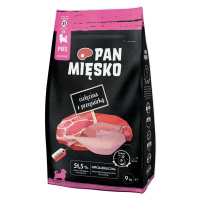 Pan Mięsko XS Puppy telecí s křepelkami - Výhodné balení: 2 x 9 kg