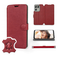 Pouzdro Mobiwear pro Motorola Edge 50 Ultra Dark Red