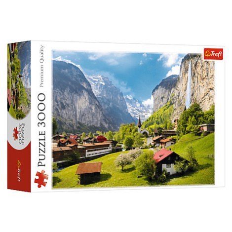 TREFL - Puzzle 3000 - Lauterbrunnen, Švýcarsko