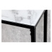 LuxD Designová konzole Latrisha 110 cm bílá - vzor mramor