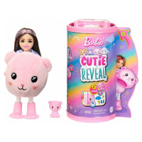 Mattel Barbie Cutie reveal Chelsea Růžový medvídek HKR17 pastelová edice