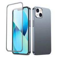 Joyroom 360 Full Case zadní a přední kryt pro iPhone 13 + tvrzené sklo šedé (JR-BP927 matný)