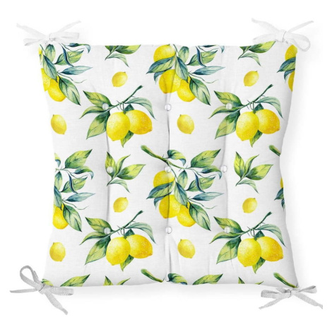 Podsedák s příměsí bavlny Minimalist Cushion Covers Lemons, 40 x 40 cm