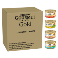 Jumbo balení: Gourmet Gold 96 x 85 g - 80 + 16 zdarma - se zeleninou