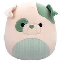 SQUISHMALLOWS Buldok s pleteným bříškem - Augustine, 30 cm