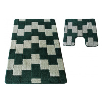 Sada koupelnových koberečků Montana Bornova XL zelená