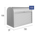 Biohort Mnohostranný účelový roletový box StoreMax vel. 190 190 x 97 x 136 (tmavě šedá metalíza)