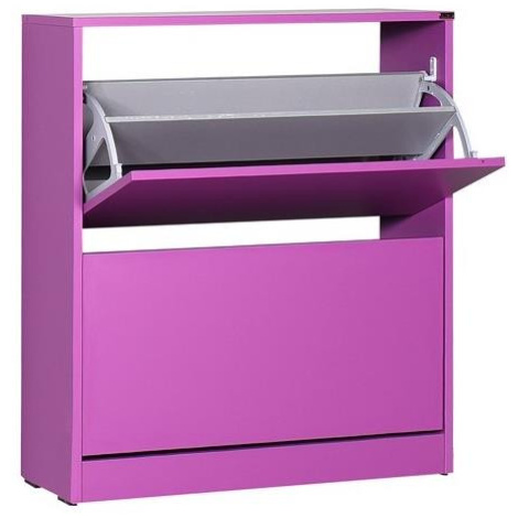 Adore Furniture Botník 84x73 cm fialová