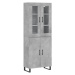 vidaXL Skříň highboard betonově šedá 69,5x34x180 cm kompozitní dřevo