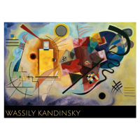 Umělecký tisk Žlutá, červená, modrá, Wassily Kandinsky, 120 × 87 cm