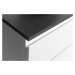 AQUALINE ALTAIR skříňka s deskou 62,5 cm, bílá/antracit břidlice AI267-03